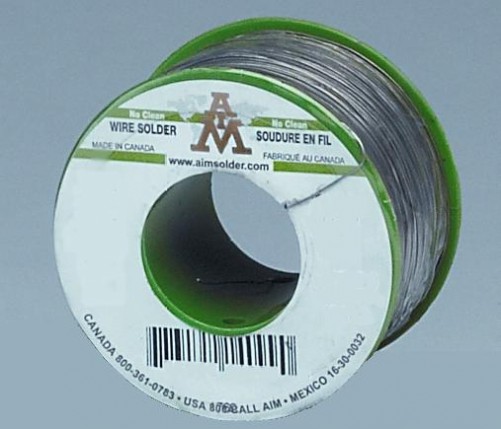 1) AIM Solder Glowcore 2% .032 DIA  1lb